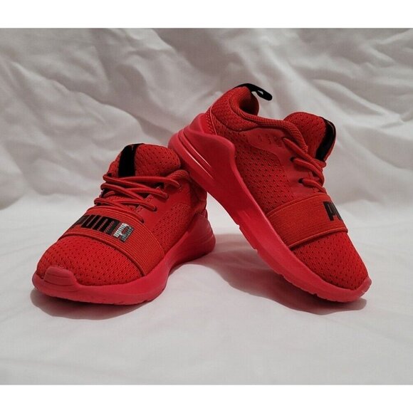 Puma Wired Run High Risk Red Sneakers Toddler US Size 7C KinderFit #374217-05 - Picture 5 of 13